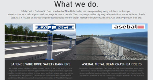 Safety First Website image